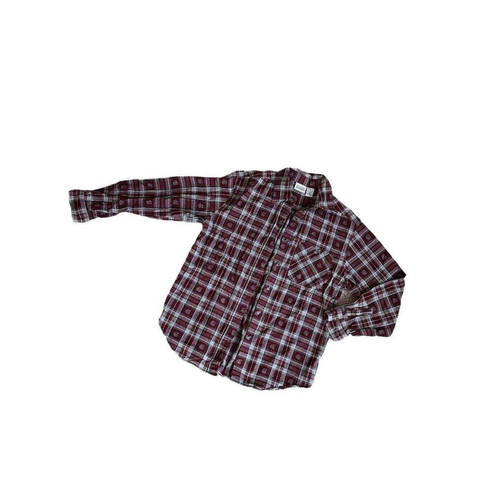 Womens Vintage Red Plaid Shirt size Small